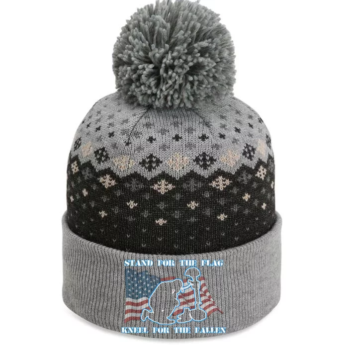 Kneel For The Fallen US Troops The Baniff Cuffed Pom Beanie