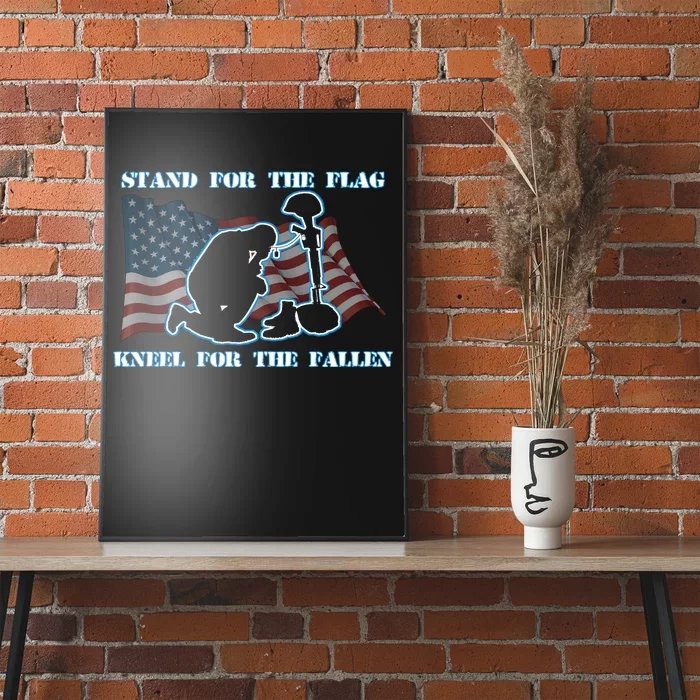 Kneel For The Fallen US Troops Poster