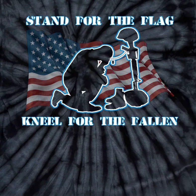 Kneel For The Fallen US Troops Tie-Dye T-Shirt