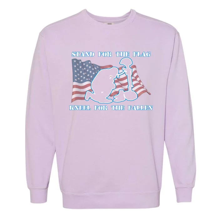 Kneel For The Fallen US Troops Garment-Dyed Sweatshirt