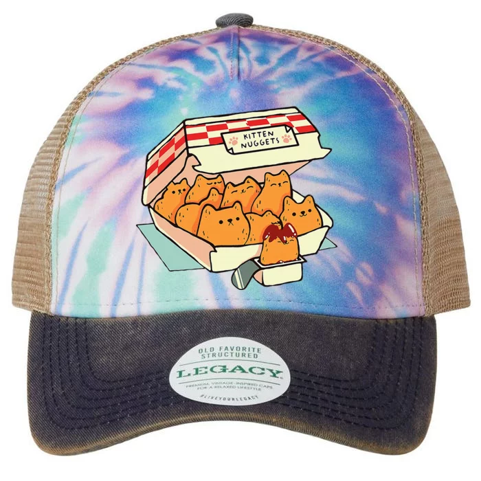 Kitten Nuggets Fast Food Cat Legacy Tie Dye Trucker Hat