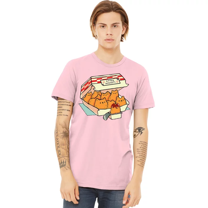 Kitten Nuggets Fast Food Cat Premium T-Shirt