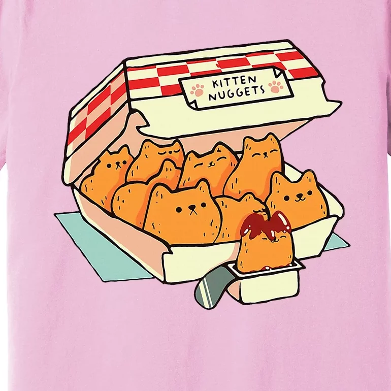 Kitten Nuggets Fast Food Cat Premium T-Shirt