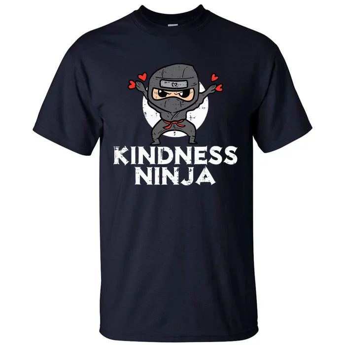 Kindness Ninja Funny Unity Day Orange Anti Bullying Tall T-Shirt