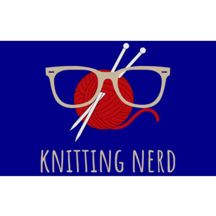 Knitting Nerd Funny Grandma Mom Knit Needles Yarn Lover Gift Meaningful Gift Bumper Sticker