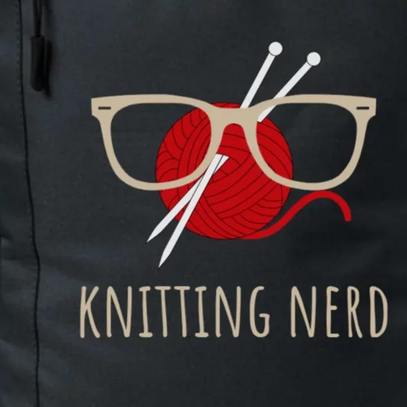 Knitting Nerd Funny Grandma Mom Knit Needles Yarn Lover Gift Great Gift Daily Commute Backpack