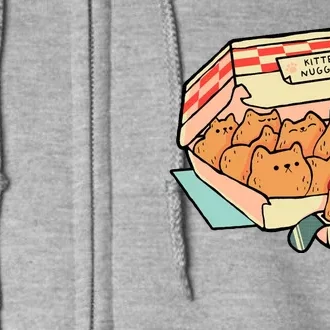 Kitten Nuggets Funny Cat Lover Gift Full Zip Hoodie