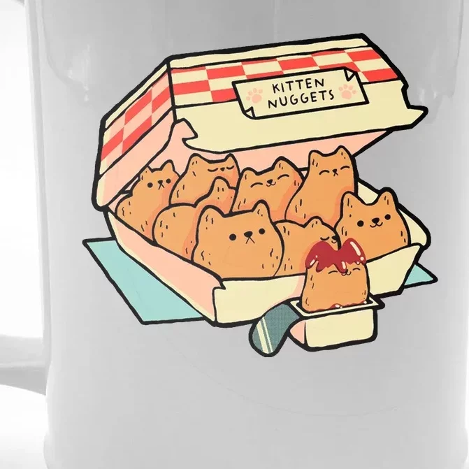 Kitten Nuggets Funny Cat Lover Gift Front & Back Beer Stein