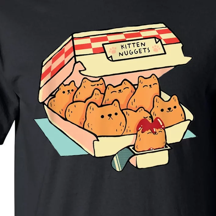 Kitten Nuggets Fast Food Cat And Chicken Nugget Lover Quote Tall T-Shirt