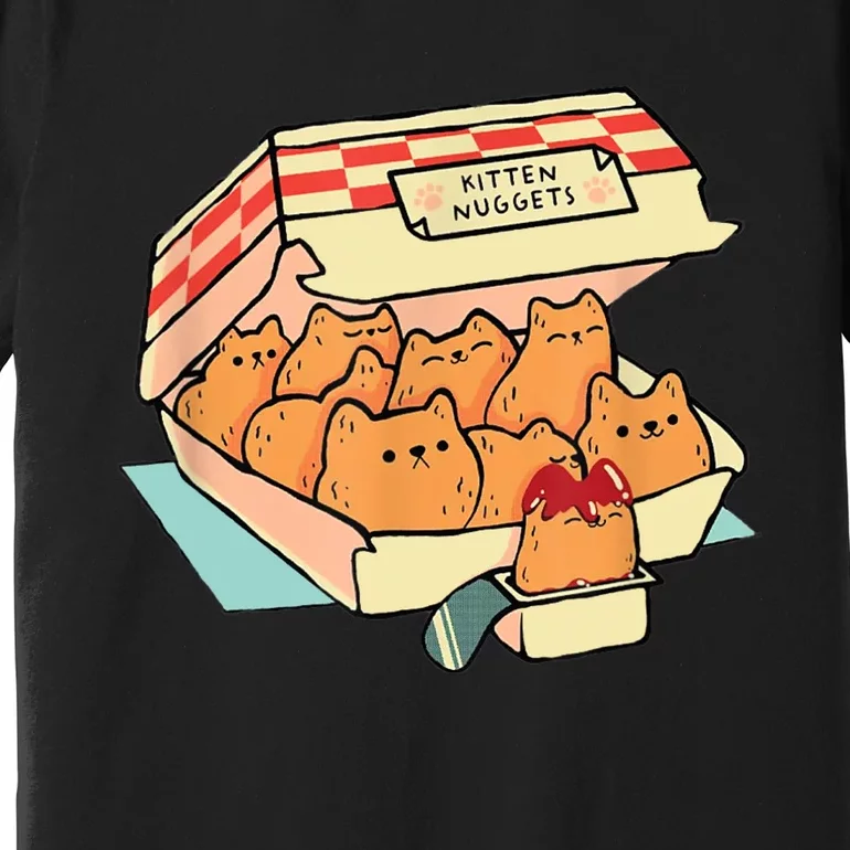 Kitten Nuggets Fast Food Cat And Chicken Nugget Lover Quote Premium T-Shirt