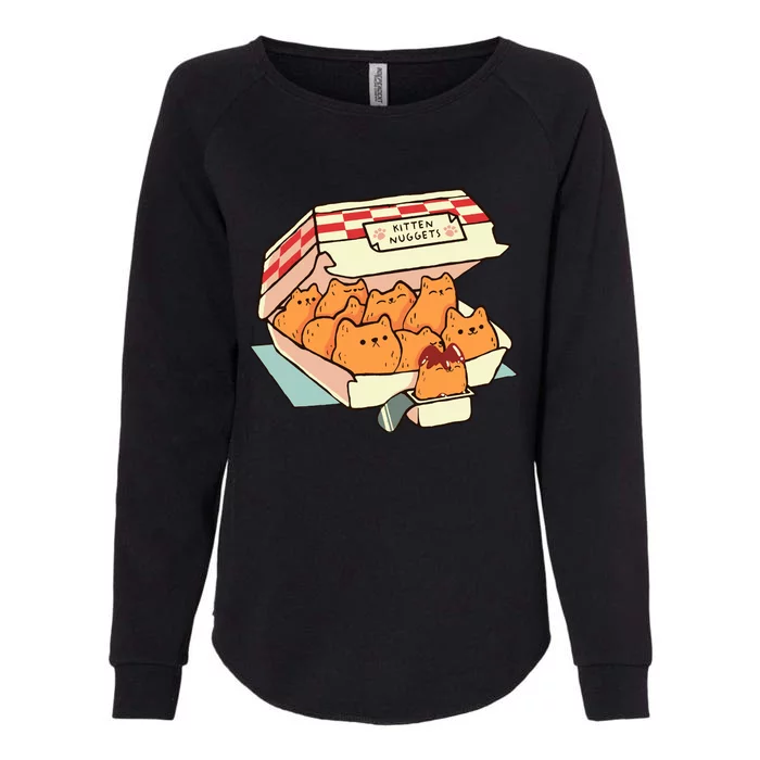 Kitten Nuggets Fast Food Cat By Tobe Fonseca Womens California Wash Sweatshirt