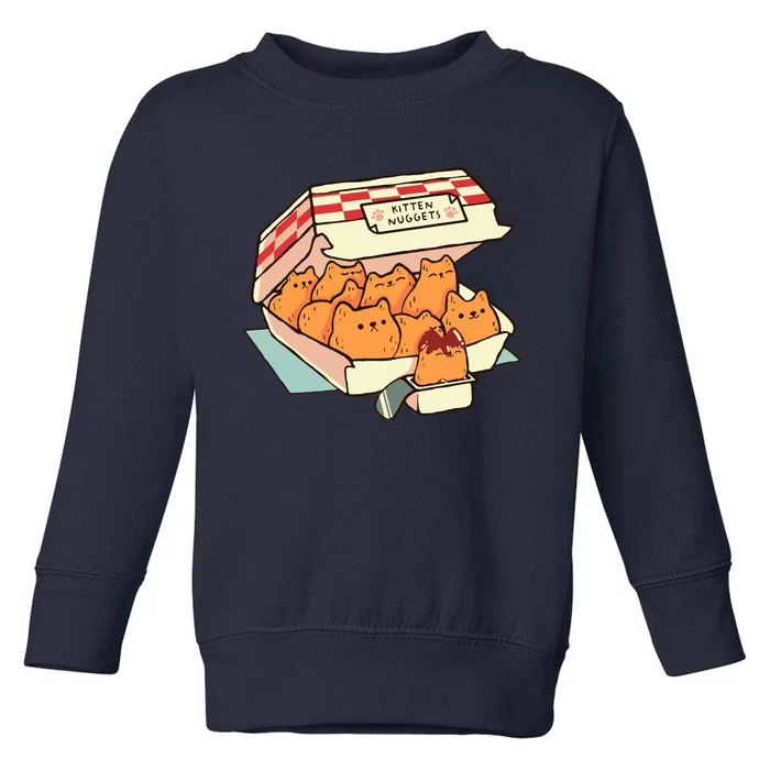 Kitten Nuggets Fast Food Cat By Tobe Fonseca Toddler Sweatshirt