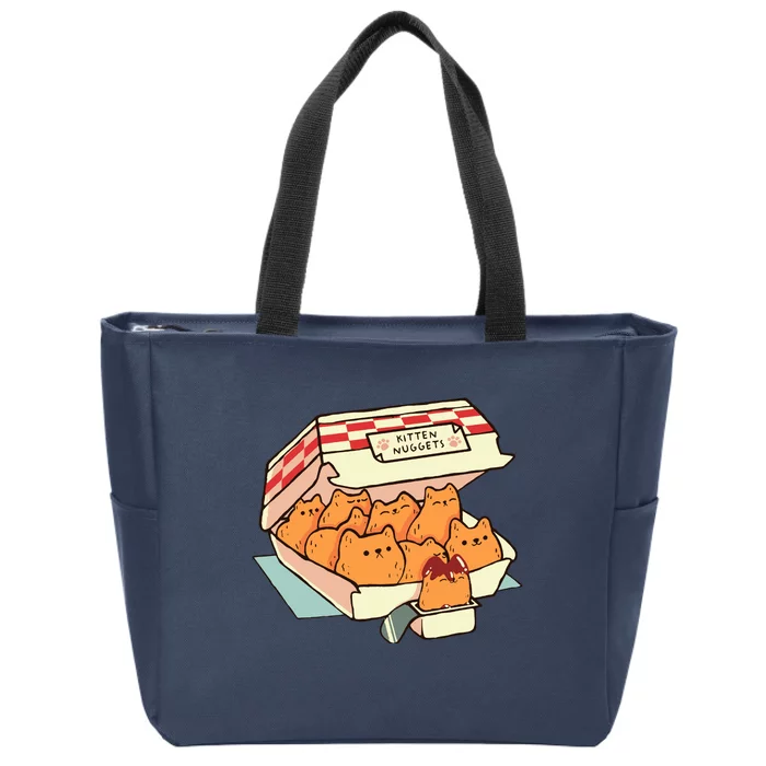 Kitten Nuggets Fast Food Cat By Tobe Fonseca Zip Tote Bag