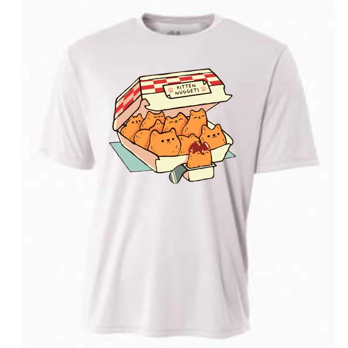 Kitten Nuggets Fast Food Cat By Tobe Fonseca Cooling Performance Crew T-Shirt