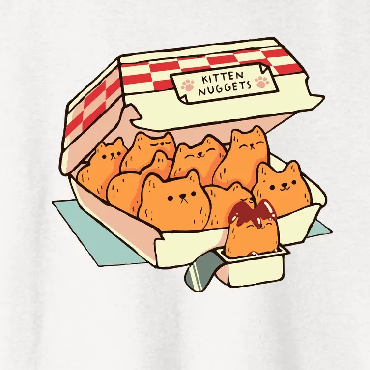 Kitten Nuggets Fast Food Cat By Tobe Fonseca Women's Crop Top Tee