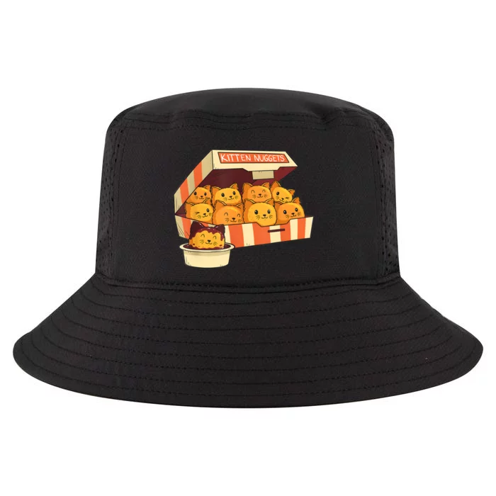 Kitten Nuggets Funny Cats And Chicken Nuggets Lover Funny Cat Cool Comfort Performance Bucket Hat