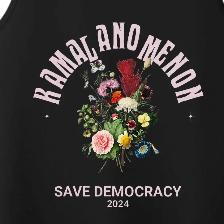 Kamala Nomenon Floral First Female President Performance Tank