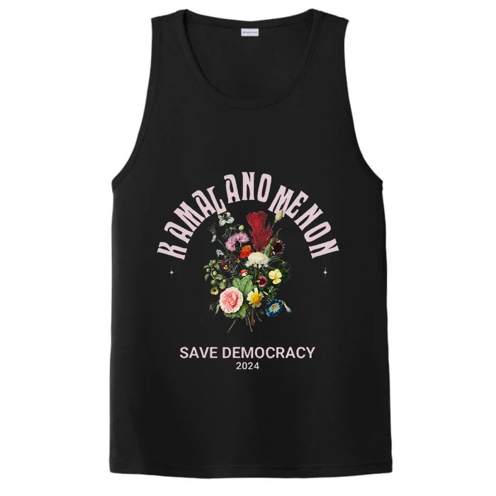 Kamala Nomenon Floral First Female President Performance Tank