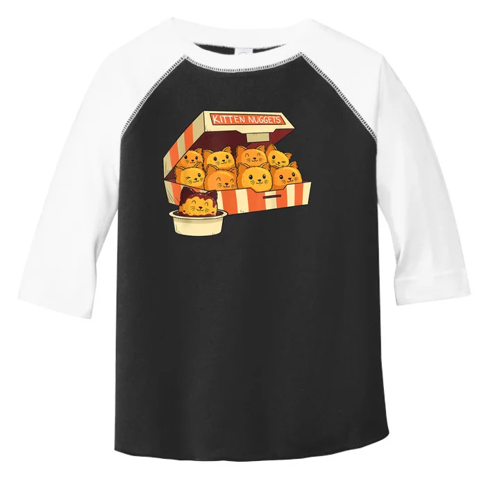 Kitten Nuggets Funny Cats & Chicken Nuggets Lover Funny Cat Toddler Fine Jersey T-Shirt