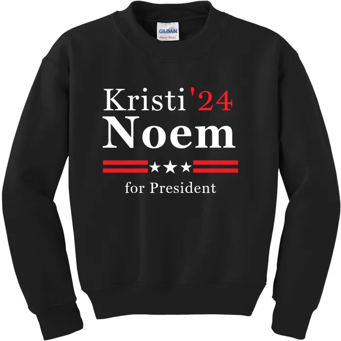 Kristi Noem For President 2024 Kids Sweatshirt