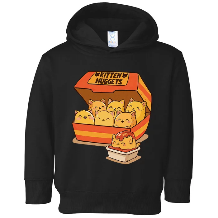 Kitten Nuggets Gift Toddler Hoodie