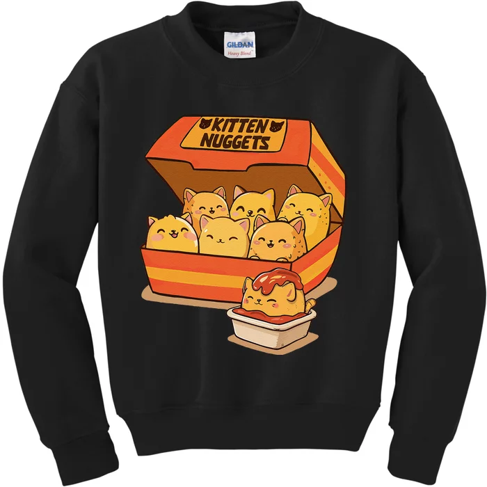 Kitten Nuggets Gift Kids Sweatshirt