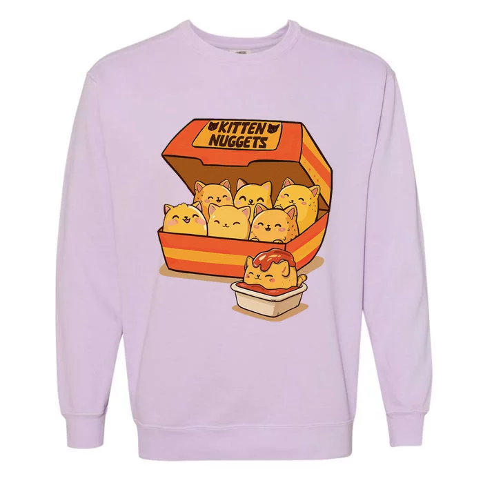 Kitten Nuggets Gift Garment-Dyed Sweatshirt