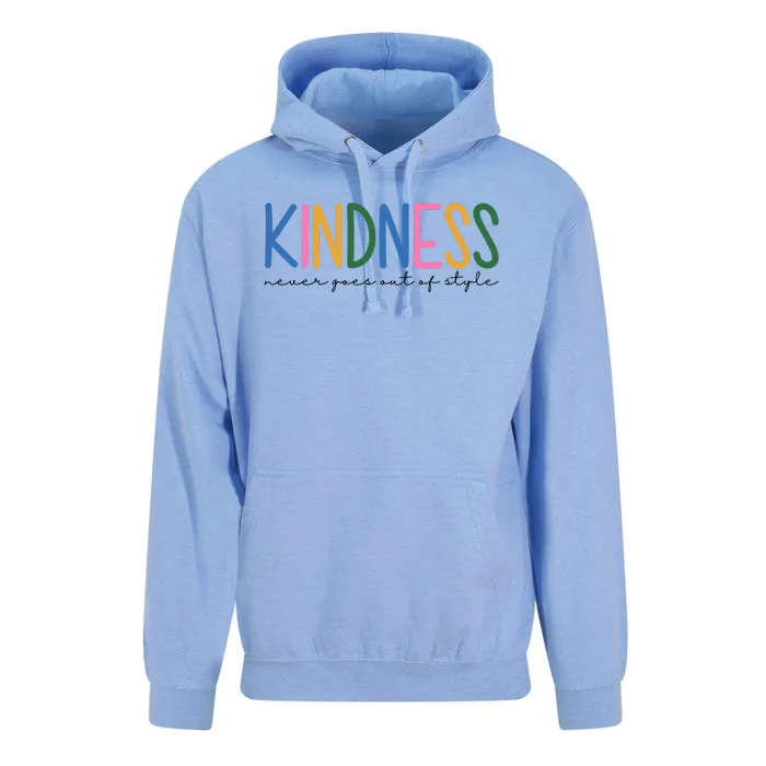 Kindness Never Goes Out Of Style Colorful Unisex Surf Hoodie