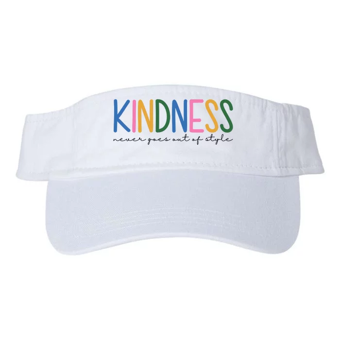 Kindness Never Goes Out Of Style Colorful Valucap Bio-Washed Visor