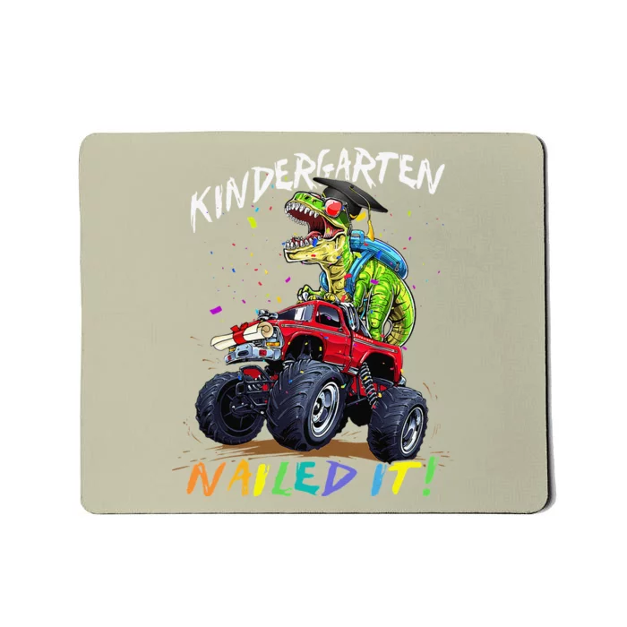 Kindergarten Nailed It Dinosaur Truck Last Day Of School Mousepad