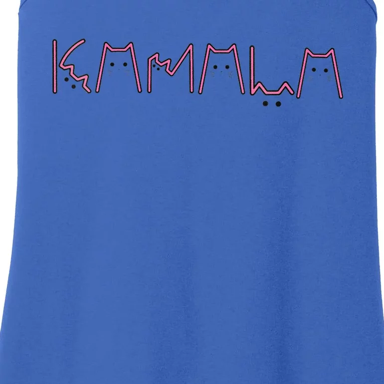 Kamala Name In Cat Letters Ladies Essential Tank