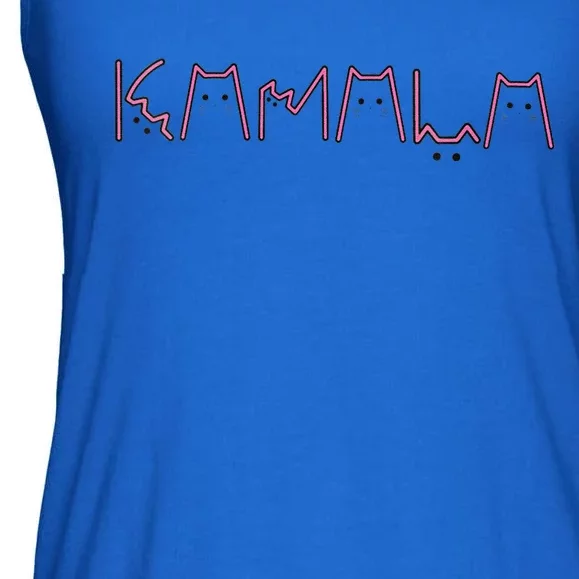 Kamala Name In Cat Letters Ladies Essential Flowy Tank