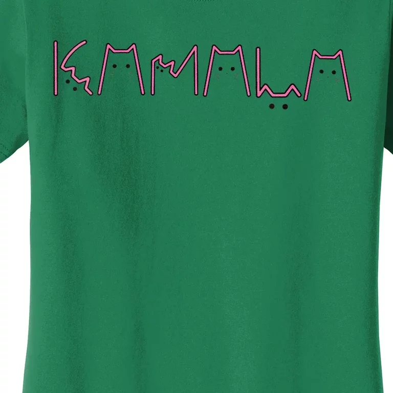 Kamala Name In Cat Letters Women's T-Shirt