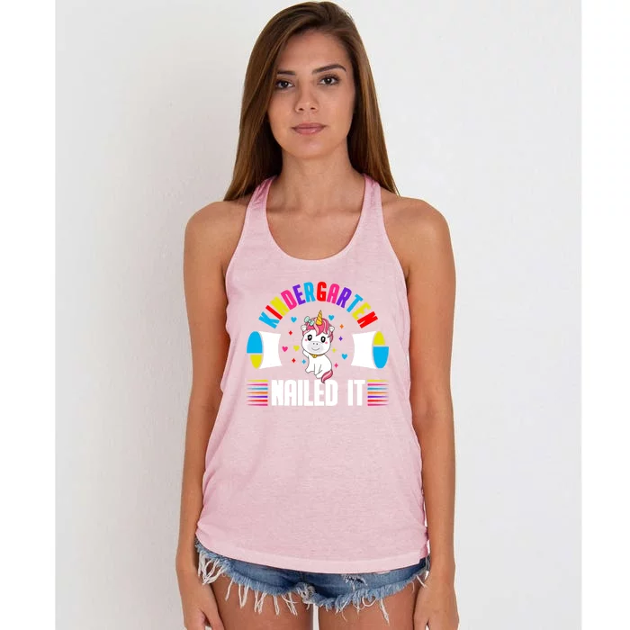 Kindergarten Nailed It! Kindergarten Gift Women's Knotted Racerback Tank