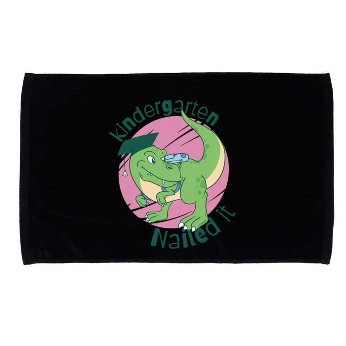 Kindergarten Nailed It Graduation Dinosaur Microfiber Hand Towel