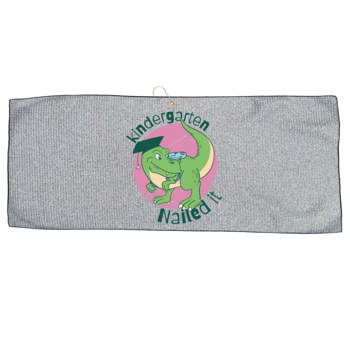 Kindergarten Nailed It Graduation Dinosaur Large Microfiber Waffle Golf Towel