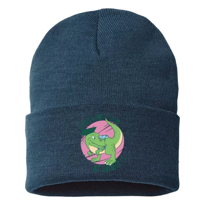 Kindergarten Nailed It Graduation Dinosaur Sustainable Knit Beanie