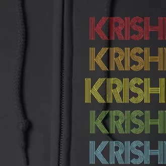 Krishna Name Full Zip Hoodie