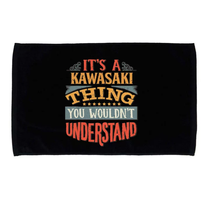 Kawasaki Name Microfiber Hand Towel