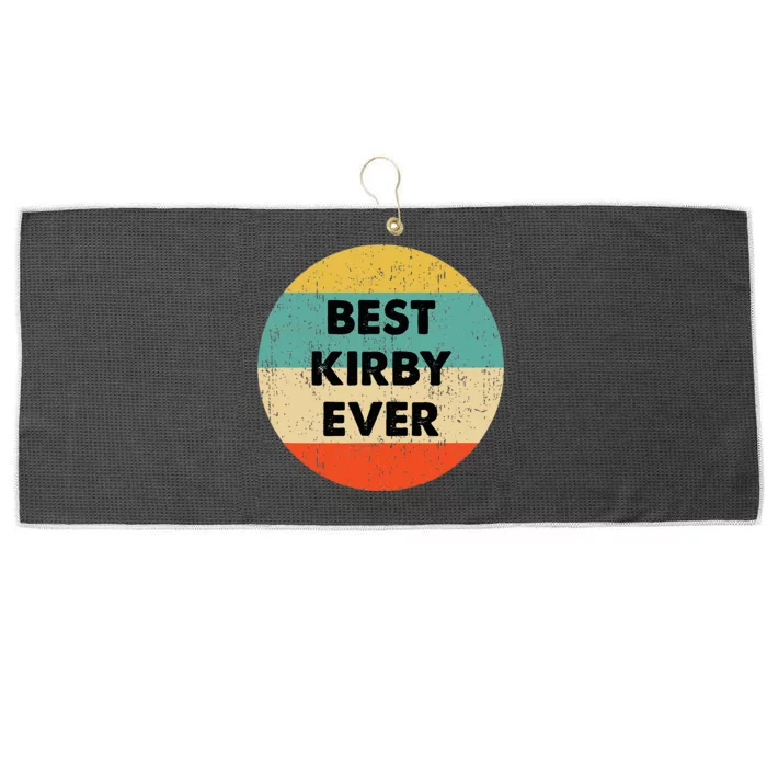 Kirby Name Large Microfiber Waffle Golf Towel