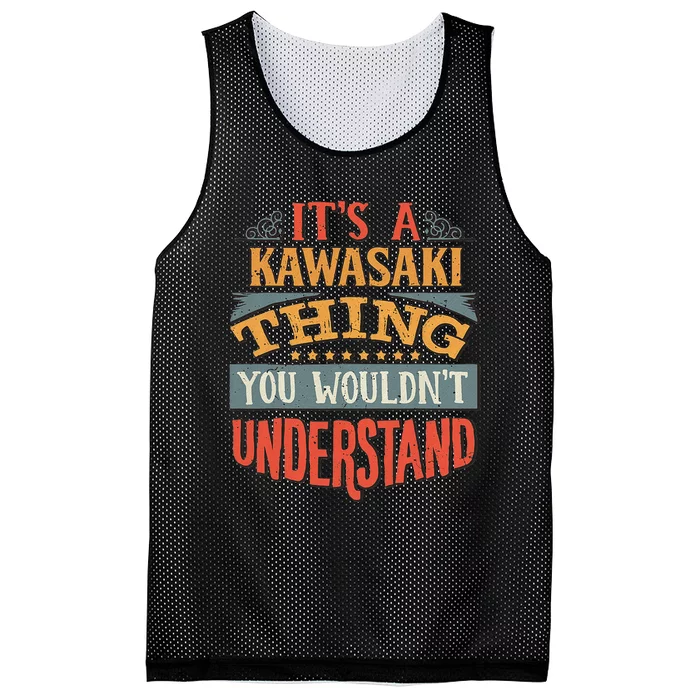 Kawasaki Name Mesh Reversible Basketball Jersey Tank