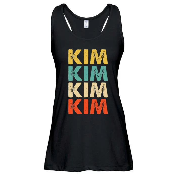 Kim Name Ladies Essential Flowy Tank