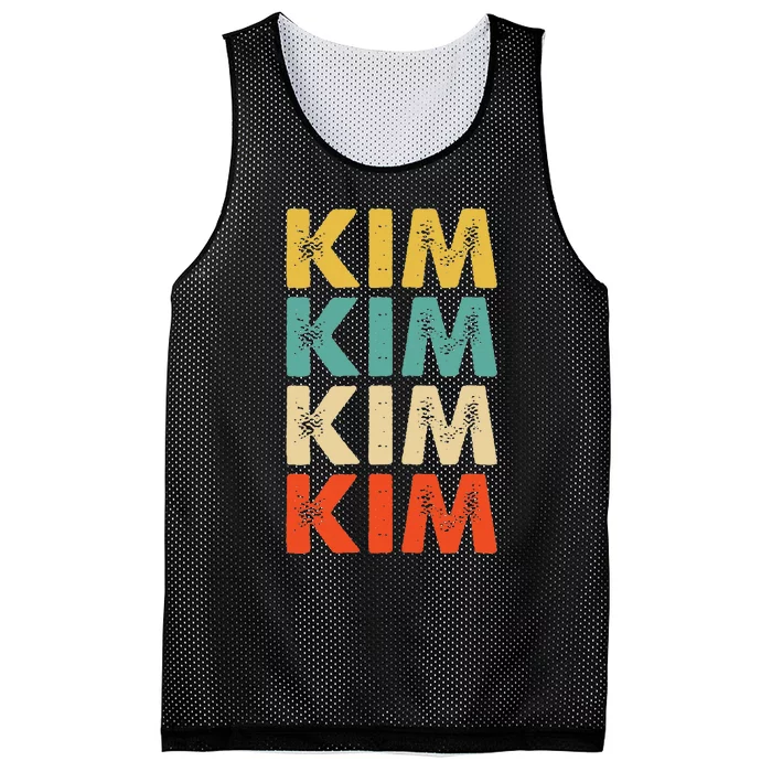 Kim Name Mesh Reversible Basketball Jersey Tank