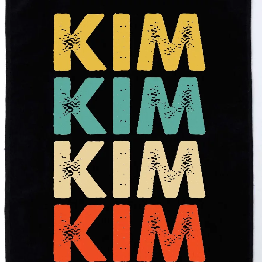 Kim Name Platinum Collection Golf Towel