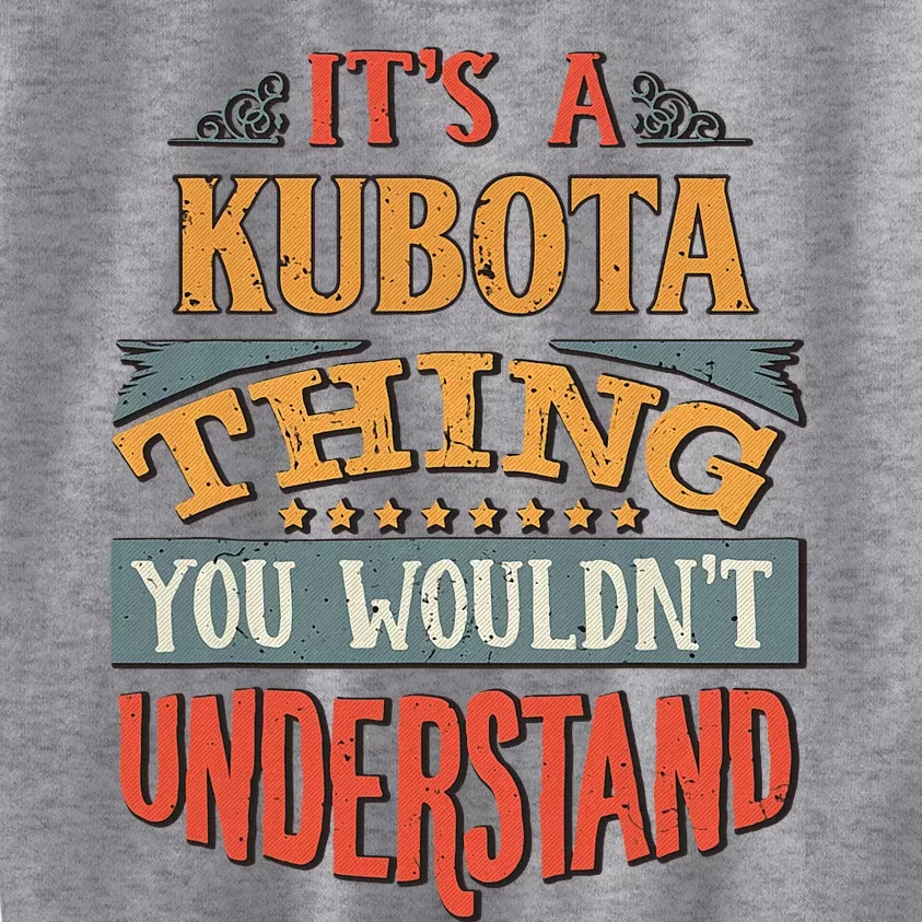 Kubota Name Kids Sweatshirt