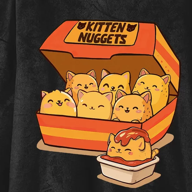 Kitten Nuggets Hooded Wearable Blanket