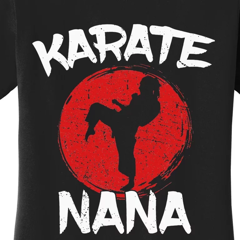 Karate Nana Martial Arts Grandma Ponytail Women's T-Shirt