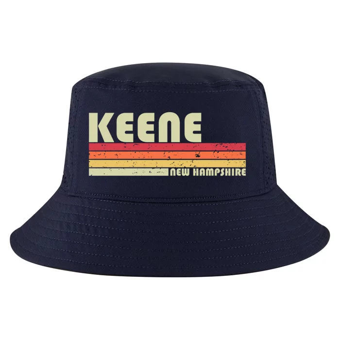 Keene Nh New Hampshire Funny City Home Roots Gift Retro 80s Gift Cool Comfort Performance Bucket Hat