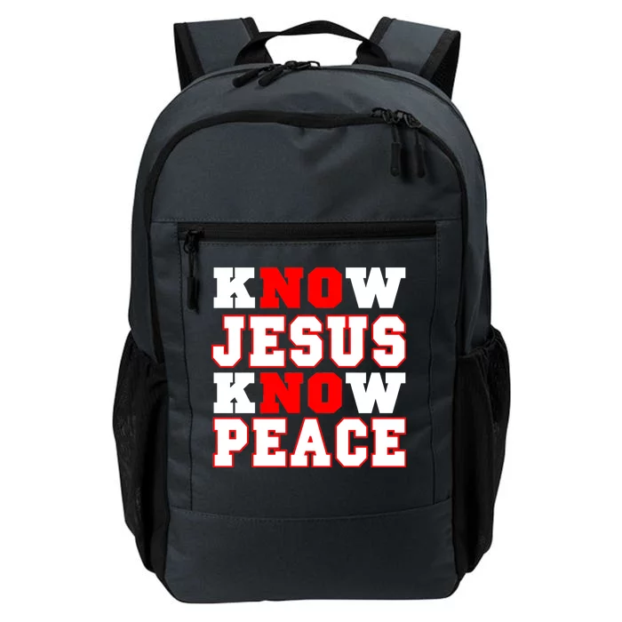 Know Jesus Know Peace Daily Commute Backpack