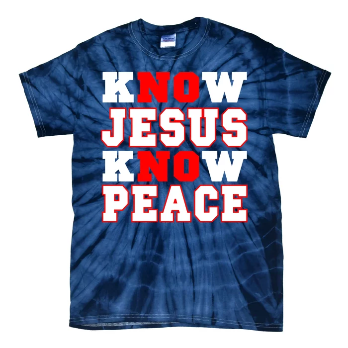 Know Jesus Know Peace Tie-Dye T-Shirt